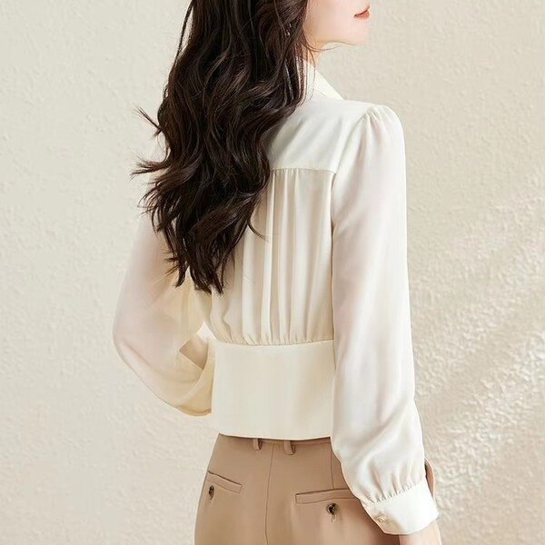 Autumn New Design Chiffon Shirt
