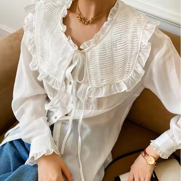 Linen Blend Button Down Vacation Womens Shirt
