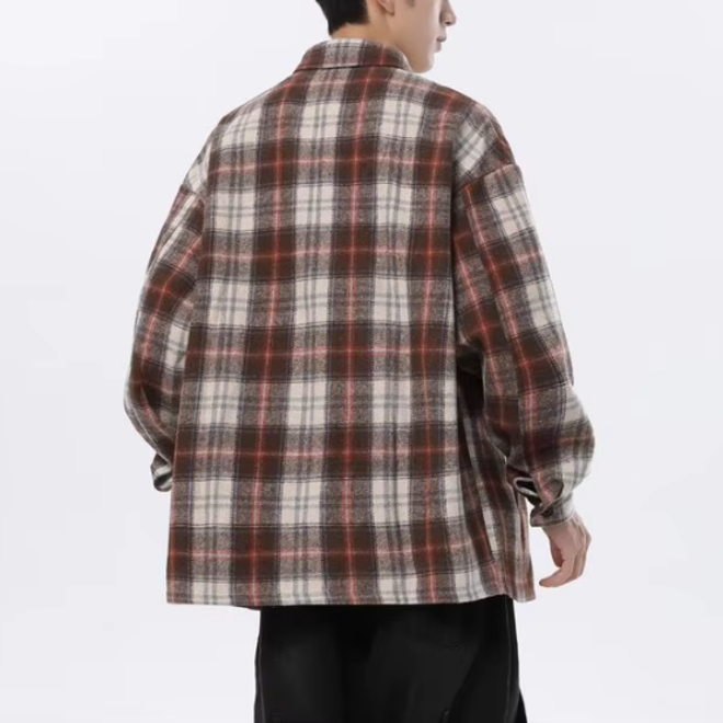 Mens Casual Long Sleeve Single Breasted Shirts