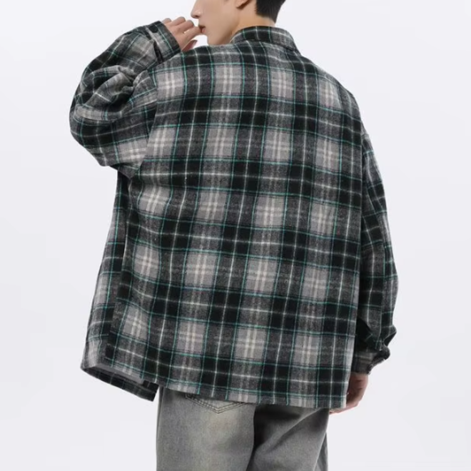 Mens Casual Long Sleeve Single Breasted Shirts