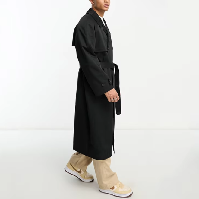 New Autumn Long Quick Dry Trench Coat for Men