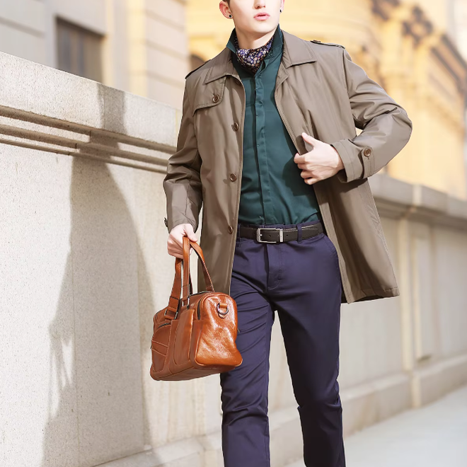 Thicken Mens Trench Coats