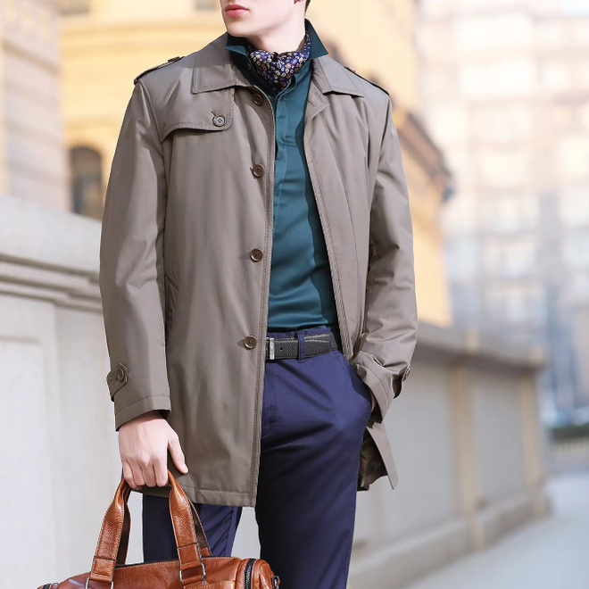 Thicken Mens Trench Coats