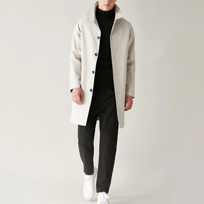 Mens Polyester Trench Coat