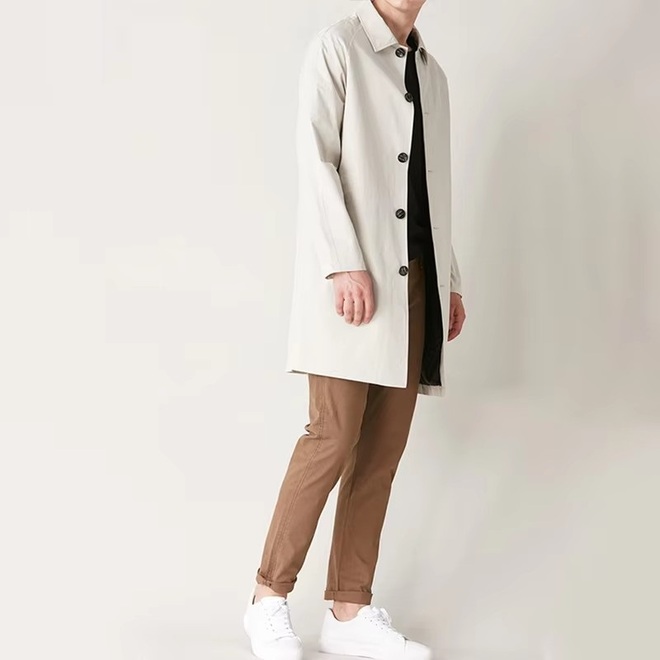 Mens Polyester Trench Coat
