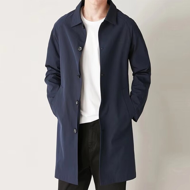 Mens Polyester Trench Coat