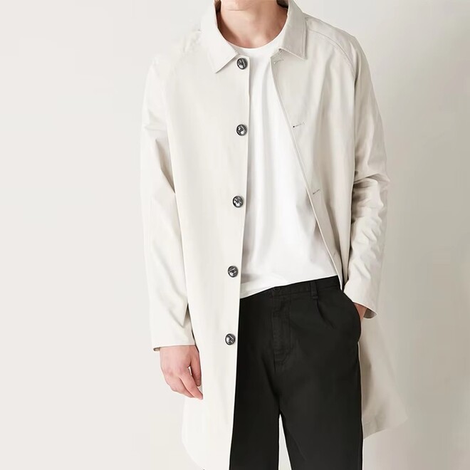 Mens Polyester Trench Coat