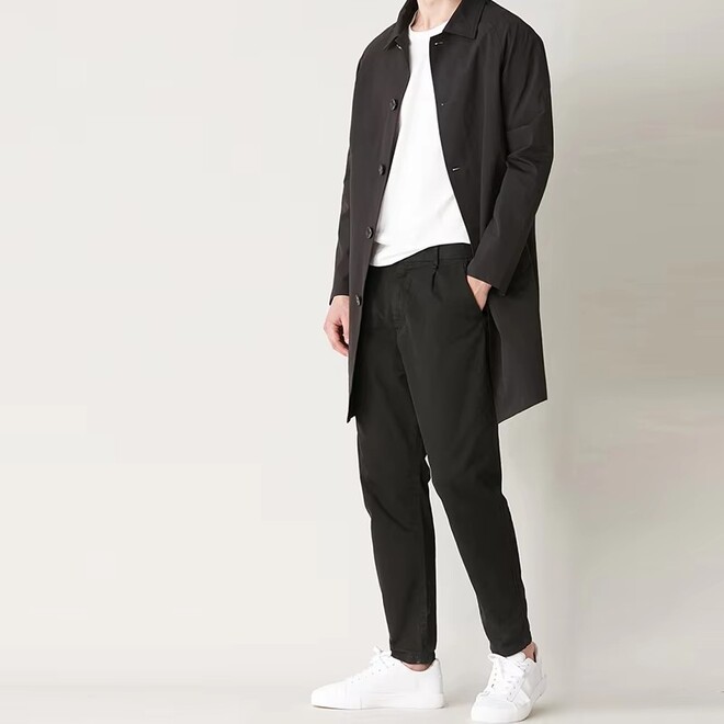 Mens Polyester Trench Coat