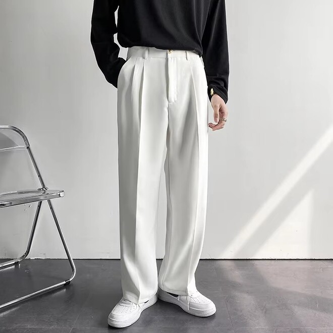 Korean Style Mens Suit Pants