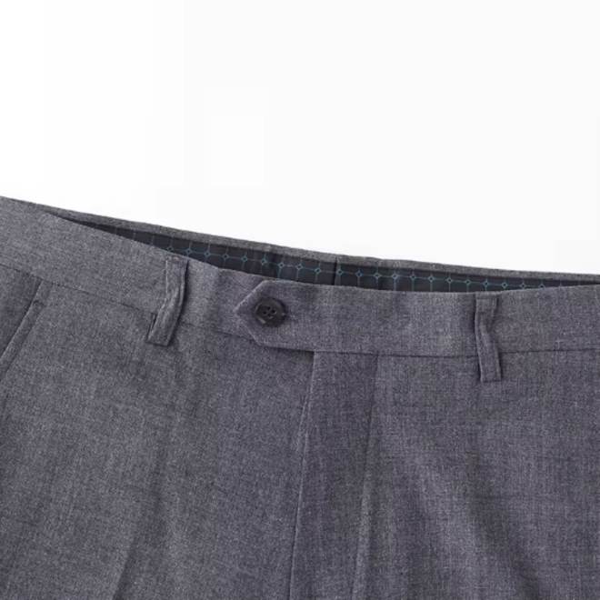 Mens Nine Point Autumn Slim Fit Stretchy No Iron Workwear Business Casual Trousers