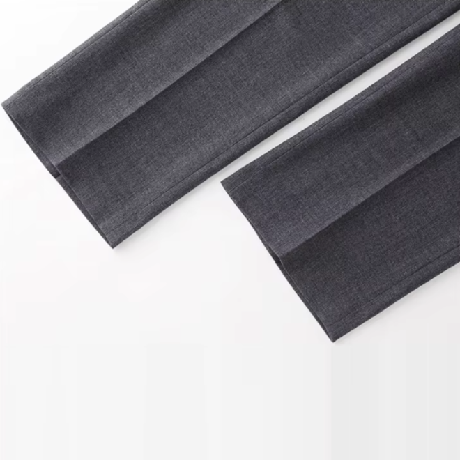 Mens Nine Point Autumn Slim Fit Stretchy No Iron Workwear Business Casual Trousers