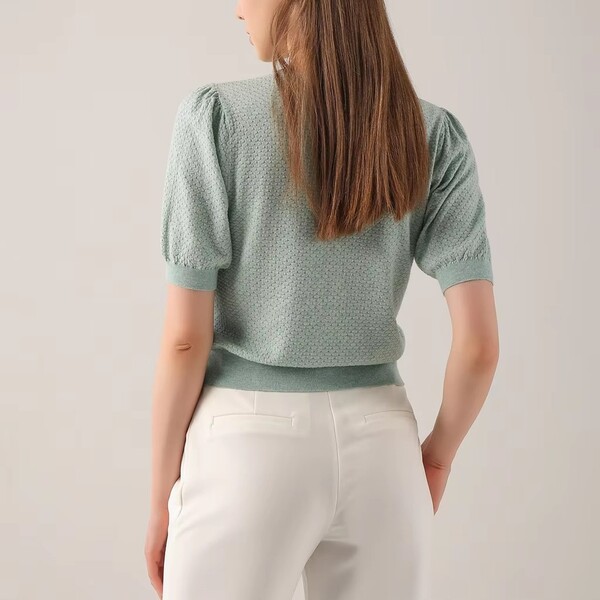 Ladies ShortSleeved Casual Knitwear