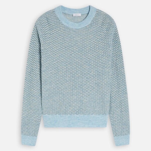 Womens Knitted Jacquard Pullover Knit Sweater