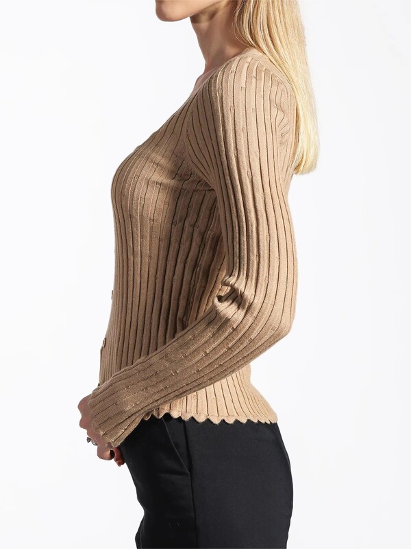 Womens Solid Color Square Neck Slim Knit Sweater